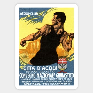 1920 Italian Gymnastics Event Sticker